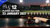 PSL 12 Auction on January 23: Teams Get One Direct Signing Each