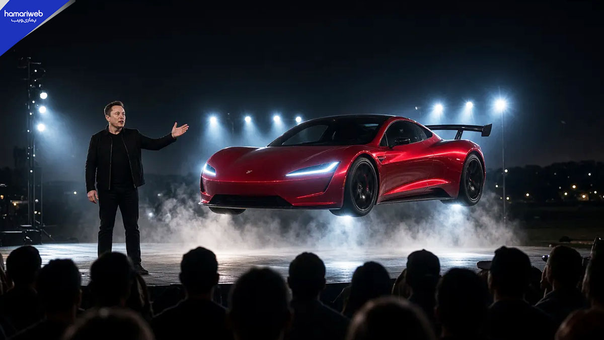 Tesla Unveils Its Flying Car with SpaceX Thrusters