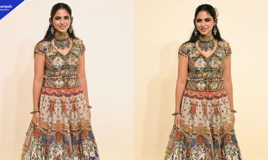 Isha Ambani’s Radha-Krishna Navratri Outfit That Took 2,000 Hours to Create